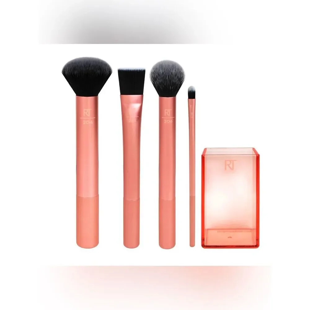 Real Techniques Flawless Base Makeup Brush Set, 5 Piece Set